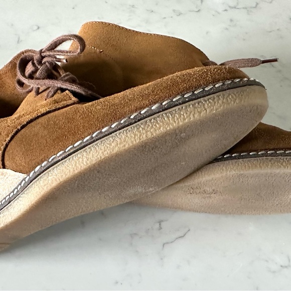 J.Crew Suede Lace-Up Wedge Booties – Women’s Size 9 | Brown Suede Ankle Chukkas - Picture 2 of 9